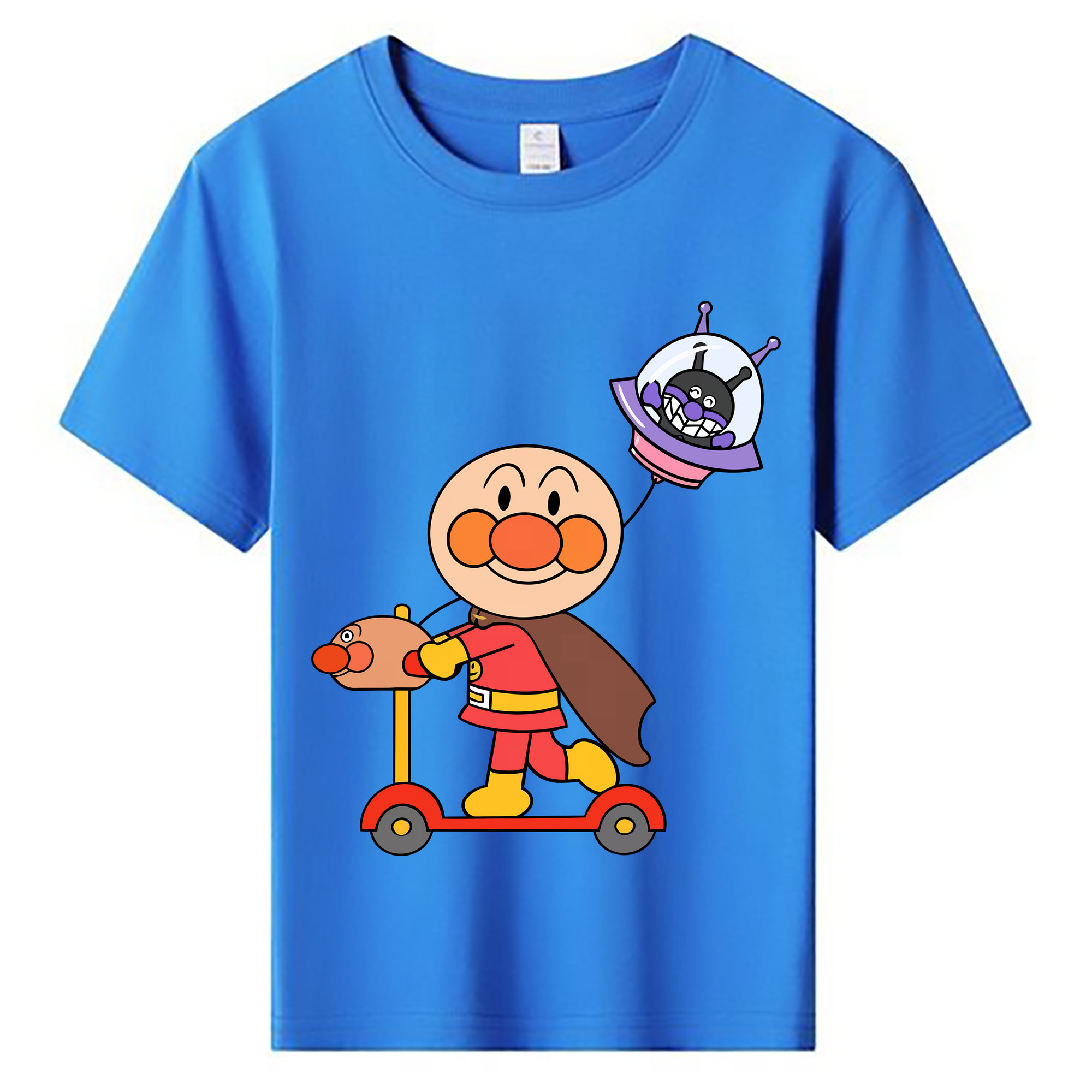 （画像用） アンパンマン Anpanman 綿100％キッズTシャツ（フロントプリント）